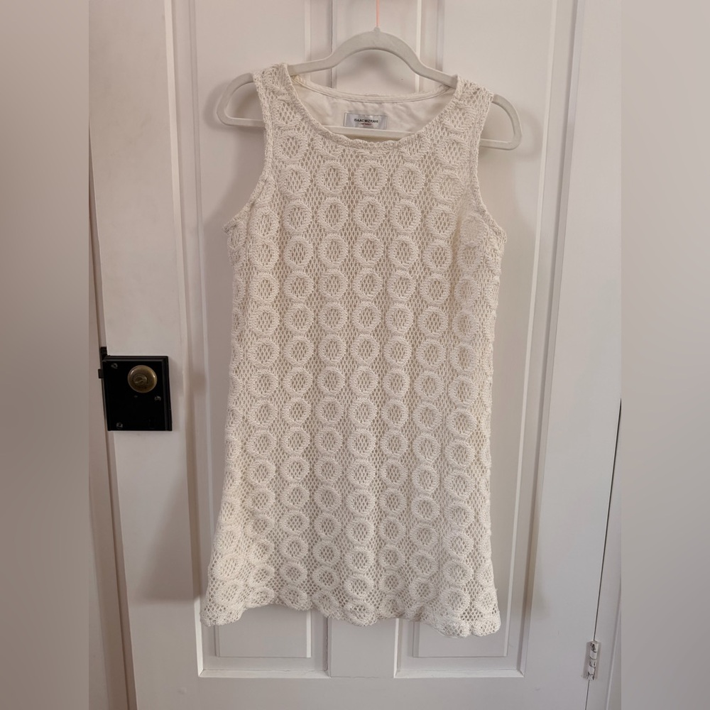 Isaac Mizrahi for Target Pebble Knit Elegant Cream Sleeveless Dress (Size Med)